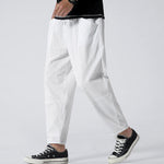 Harlan men's cropped harem pants in White, view 5