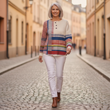 Margaret - Striped Colour Block Top