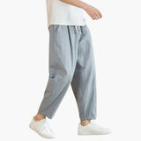 Lance men's loose tapered pants in Grey, view 7