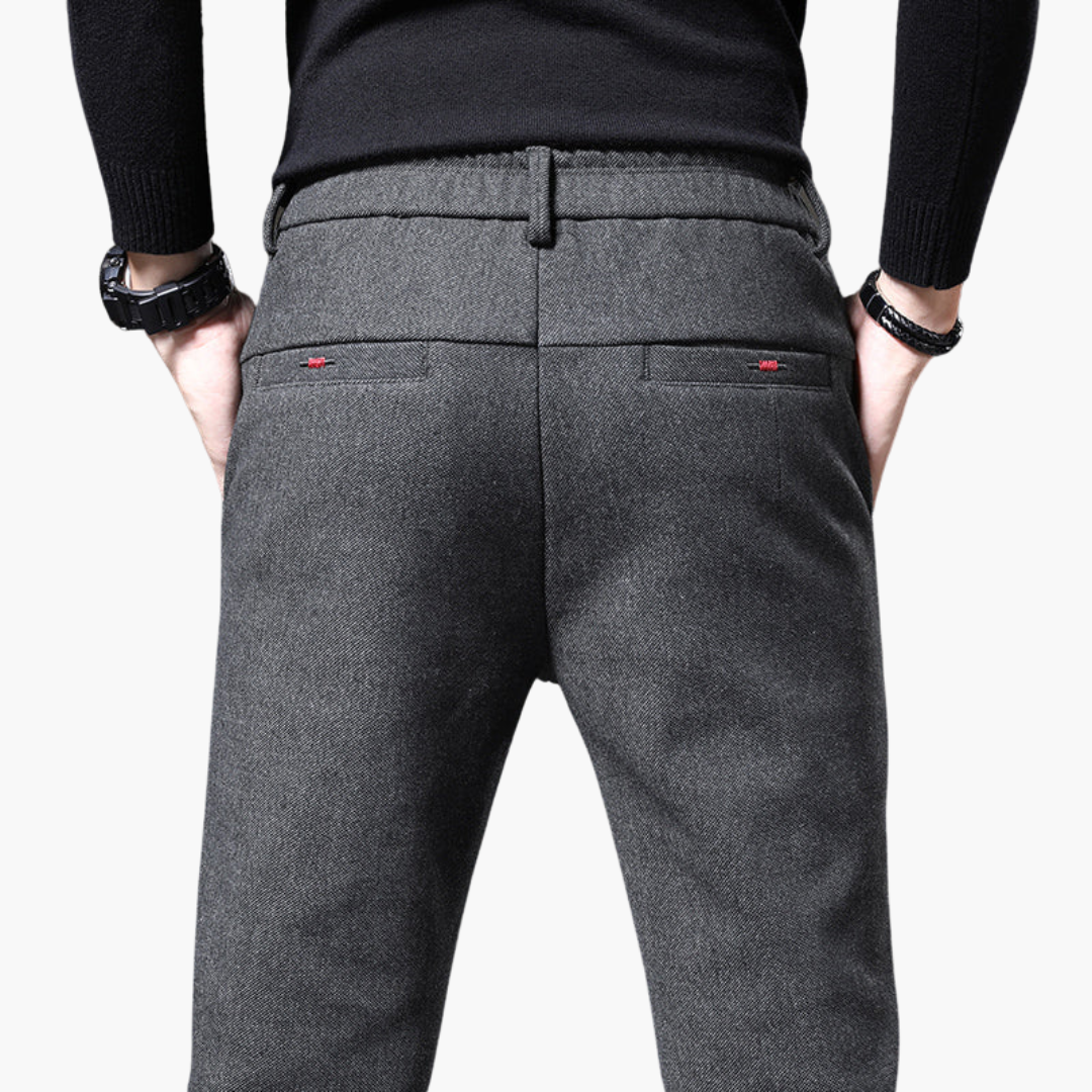 Prescott men's smart slim fit pants, view 11