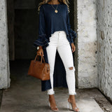 Vanessa - Casual Denim Blouse