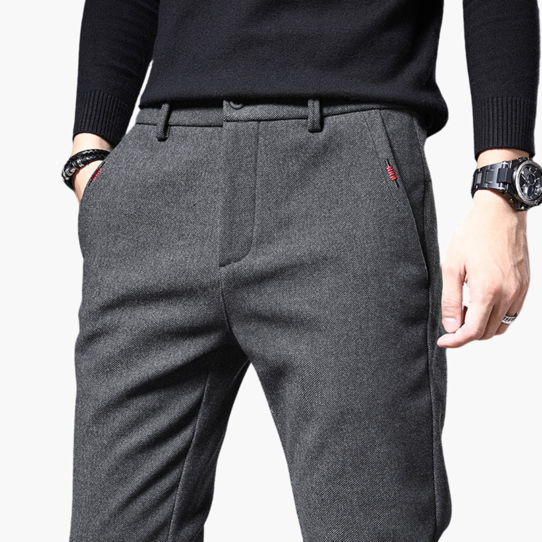 Prescott men's smart slim fit pants, view 12