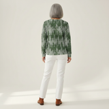 Emily - Green Evergreen Forest Sweater