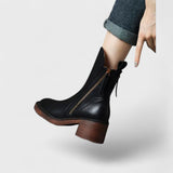 Gwendolyn - Leather Ankle Boots