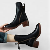 Gwendolyn - Leather Ankle Boots