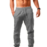 Harvey men's breathable drawstring pants in Grey, view 6