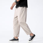 Harlan men's cropped harem pants in Beige, view 4