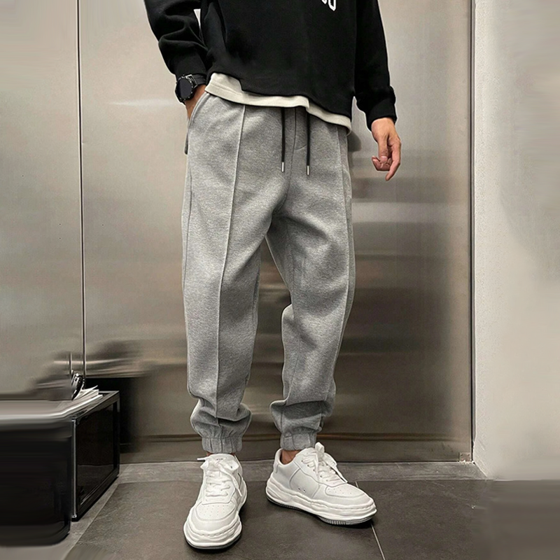 Zacharie men's brushed cuffed joggers, view 2