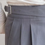 Gil men's high waist buckle dress pants, view 7