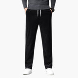 Roland men's corduroy drawstring pants in Black, view 6