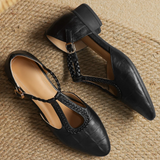 Elizabeth - Braided Leather Strap Shoes