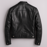 Alec men's vintage leather jacket, view 5
