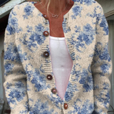 Noémie - Cardigan à imprimé floral et boutons