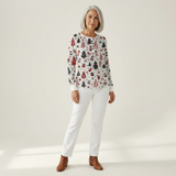Holly - White Christmas Tree and Bauble Sweater