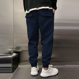 Zacharie men's brushed cuffed joggers, view 10