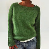 Violette - Pull douillet vert