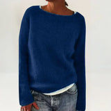 Valérie - Pull douillet bleu