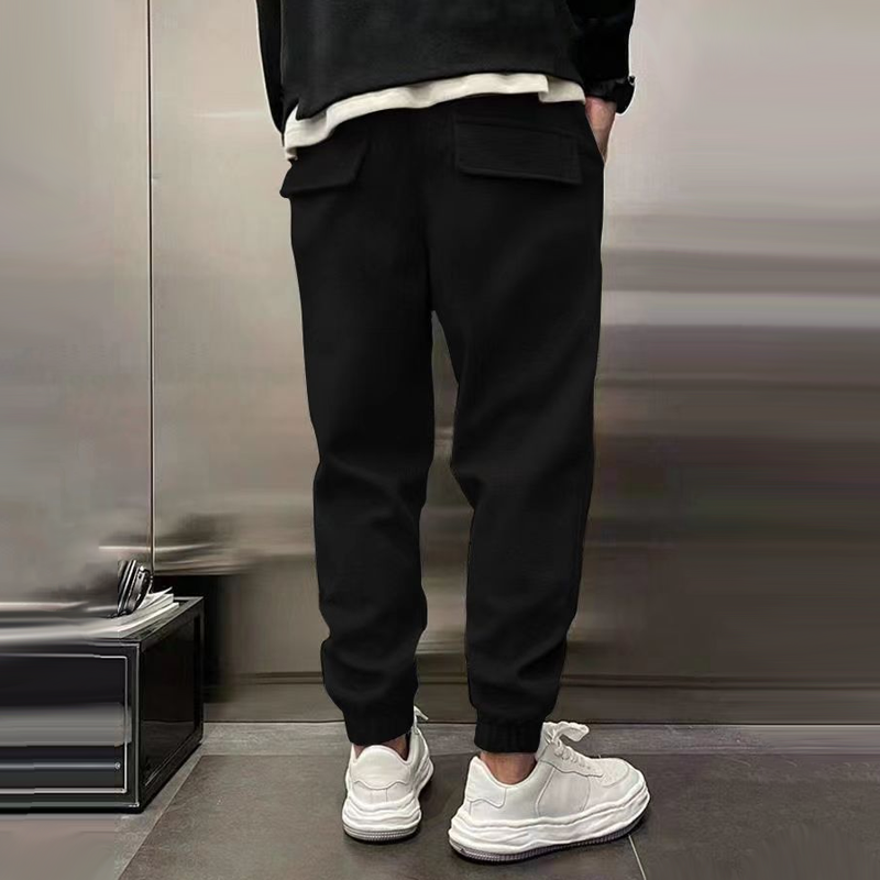 Zacharie men's brushed cuffed joggers, view 6