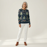 Faye - Navy Christmas Tree Sweater