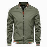 Kingsley men's urban bomber jacket in Green, view 3
