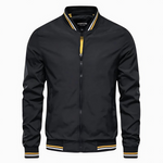 Kingsley men's urban bomber jacket in Black, view 5