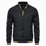 Kingsley men's urban bomber jacket in Black, view 5