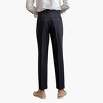 Ronan men's pleated high waist tapered pants, view 3