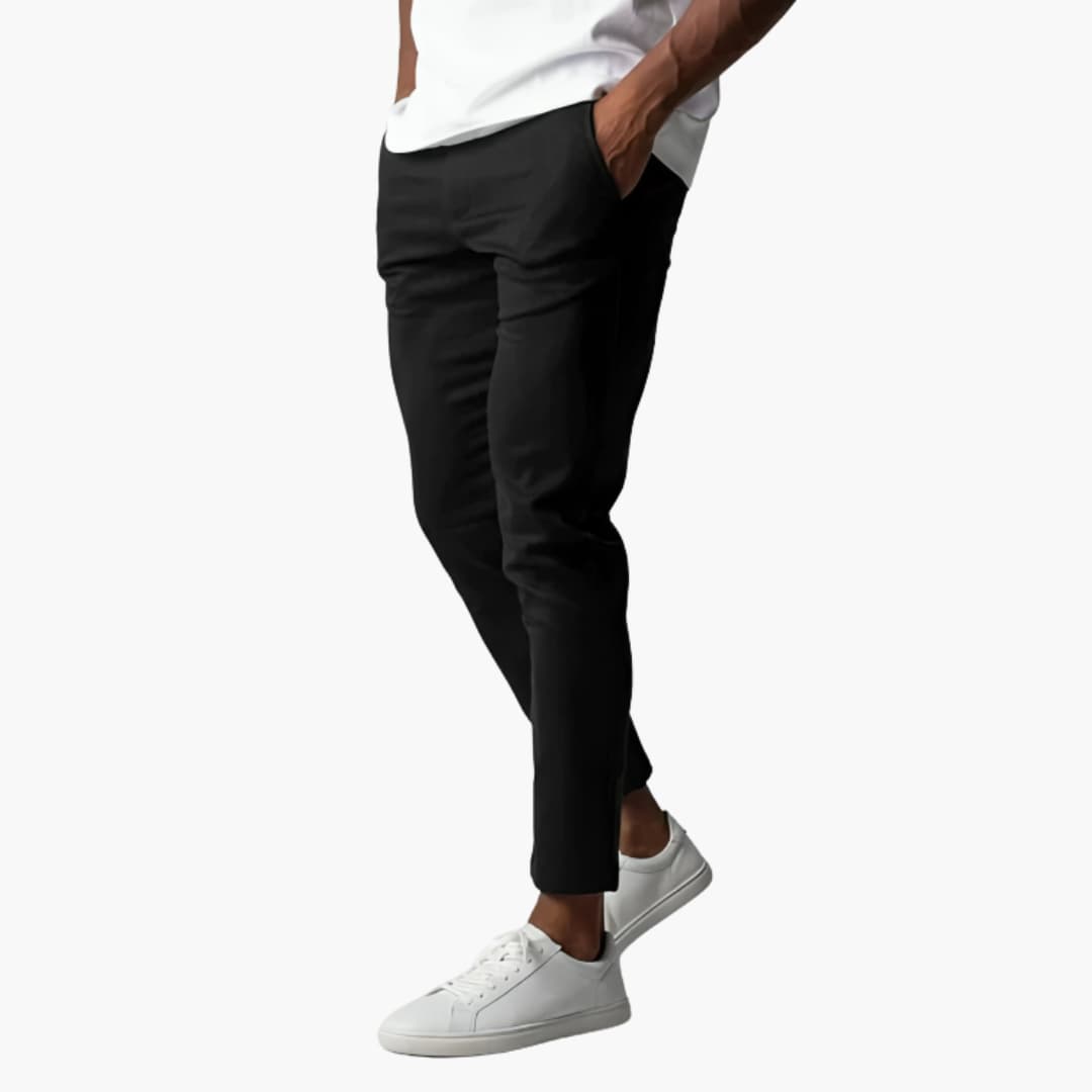 Cormac men's cropped stretch chino pants, view 2