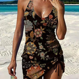 Faith - Floral Graphic Tankini with Shorts, Tummy Control Effect