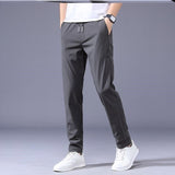 Sheldon men's lightweight tapered joggers in Grey, view 6