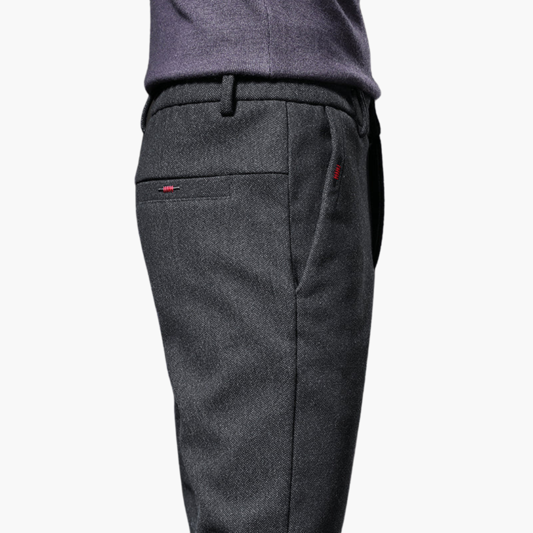 Prescott men's smart slim fit pants, view 4