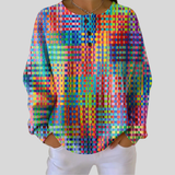 Rosalie - Colourful Plaid Top