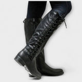 Lucy - Elegant Lace-Up Ankle Boots