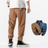 Ford men's corduroy jogger pants in Khaki, view 2