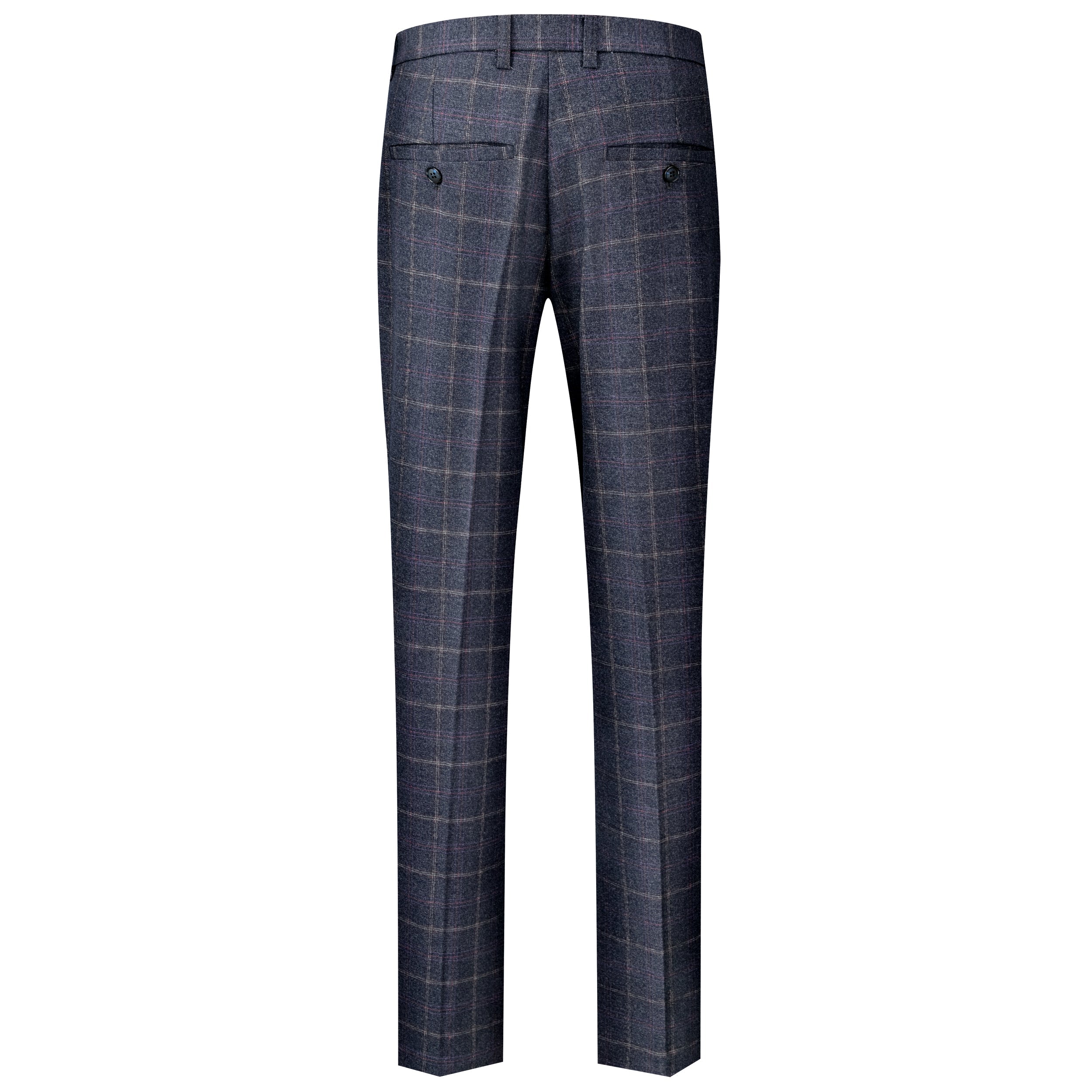 Marty men's windowpane check suit pants, view 2