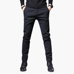 Prescott men's smart slim fit pants in Blue, view 6