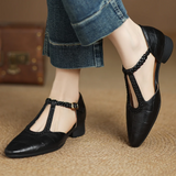 Elizabeth - Braided Leather Strap Shoes