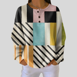 Carrie - Colour Block and Stripe Sweater