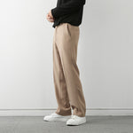 Lyndon men's korean style relaxed pants in Apricot, view 3