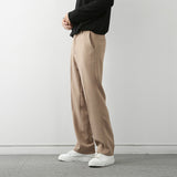 Lyndon men's korean style relaxed pants in Apricot, view 3