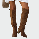 Rowena - Knee-High Leather Orthopedic Boots