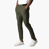 Sterling men's slim fit chino pants in Green, view 4