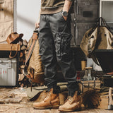 Maxwell men's ripstop outdoor cargo pants in Grey, view 3