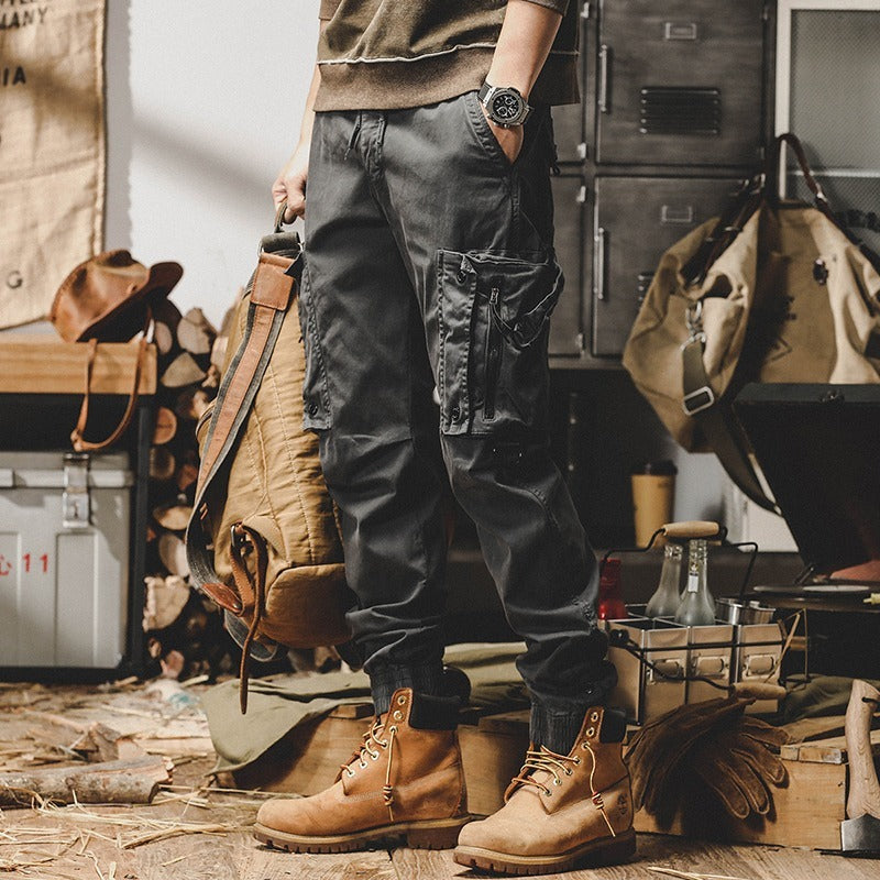 Maxwell men's ripstop outdoor cargo pants in Grey, view 3