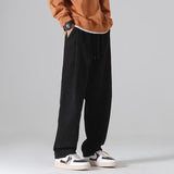 Howard men's retro relaxed fall pants in Black, view 2