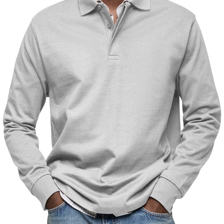 Carson - Navy Long Sleeve Polo