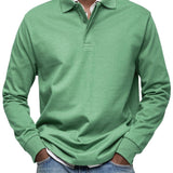 Carson - Navy Long Sleeve Polo