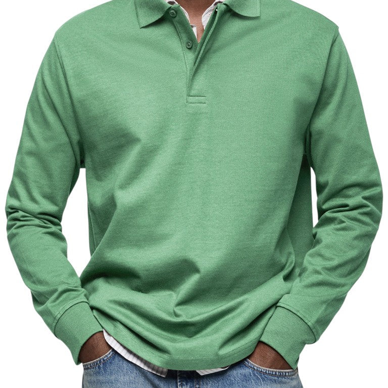 Carson - Navy Long Sleeve Polo
