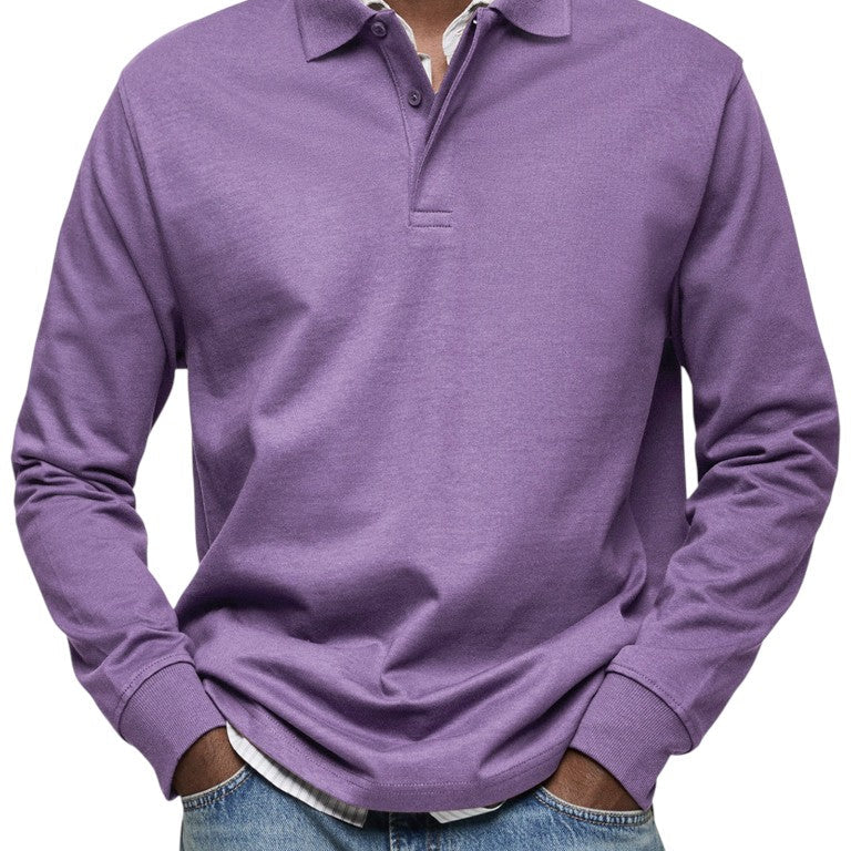Carson - Navy Long Sleeve Polo
