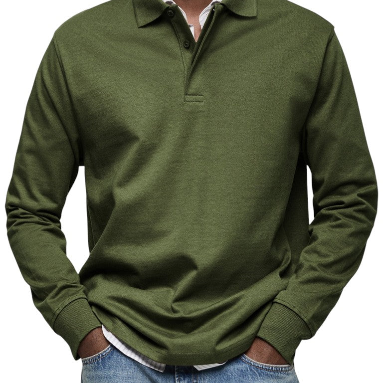 Carson - Navy Long Sleeve Polo